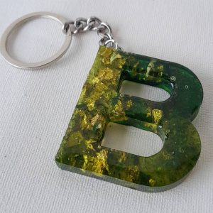 Chaveiro Personalizado em Resina com Corrente Inox