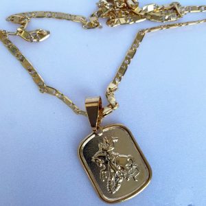 Colar Corrente Grossa Banhada São Jorge – Elegância e Brilho