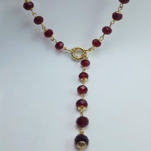 Colar Feminino Banhado com Cristais – Elegância e Estilo