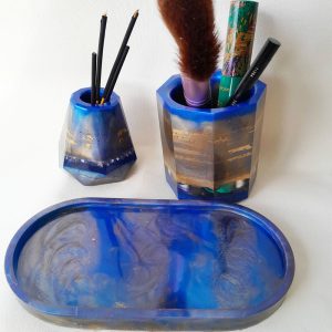Conjunto para Banheiro em Resina Epóxi – Sofisticação e estilo