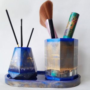 Conjunto para Banheiro em Resina Epóxi – Sofisticação e estilo