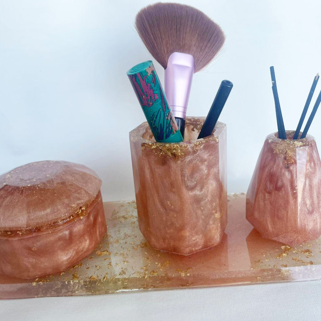 Conjunto para Banheiro em Resina Epóxi - elegância e estilo - Imagem 7