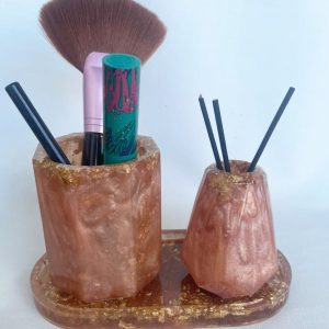 Conjunto para Banheiro em Resina Epóxi - Elegância e Estilo