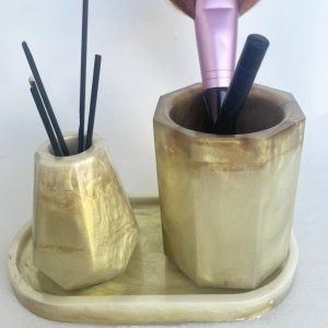 Kit para Banheiro em Resina Epóxi - Elegância e Praticidade