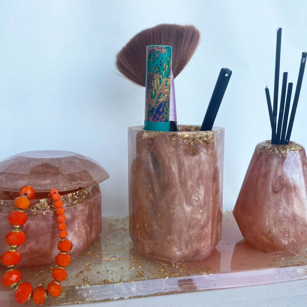 Conjunto para Banheiro em Resina Epóxi - elegância e estilo - Imagem 5