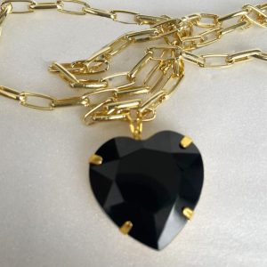 Colar Corrente Banhada com Chatons - Elegância e Brilho