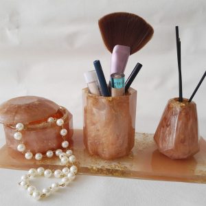 Conjunto para Banheiro em Resina Epóxi - elegância e estilo