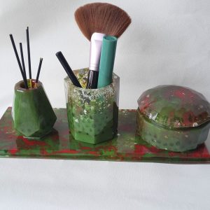 Conjunto para Banheiro em Resina Epóxi - Sofisticação e estilo