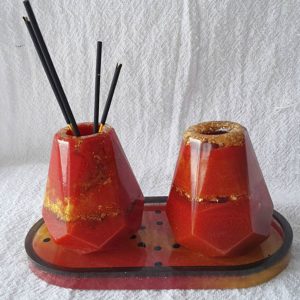 Conjunto para Banheiro em Resina Epóxi - Sofisticação e Estilo